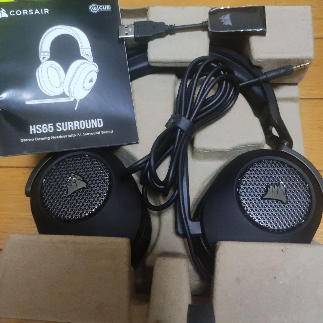 CORSAIR HS65 SURROUND 交換用イヤーパッド付き
