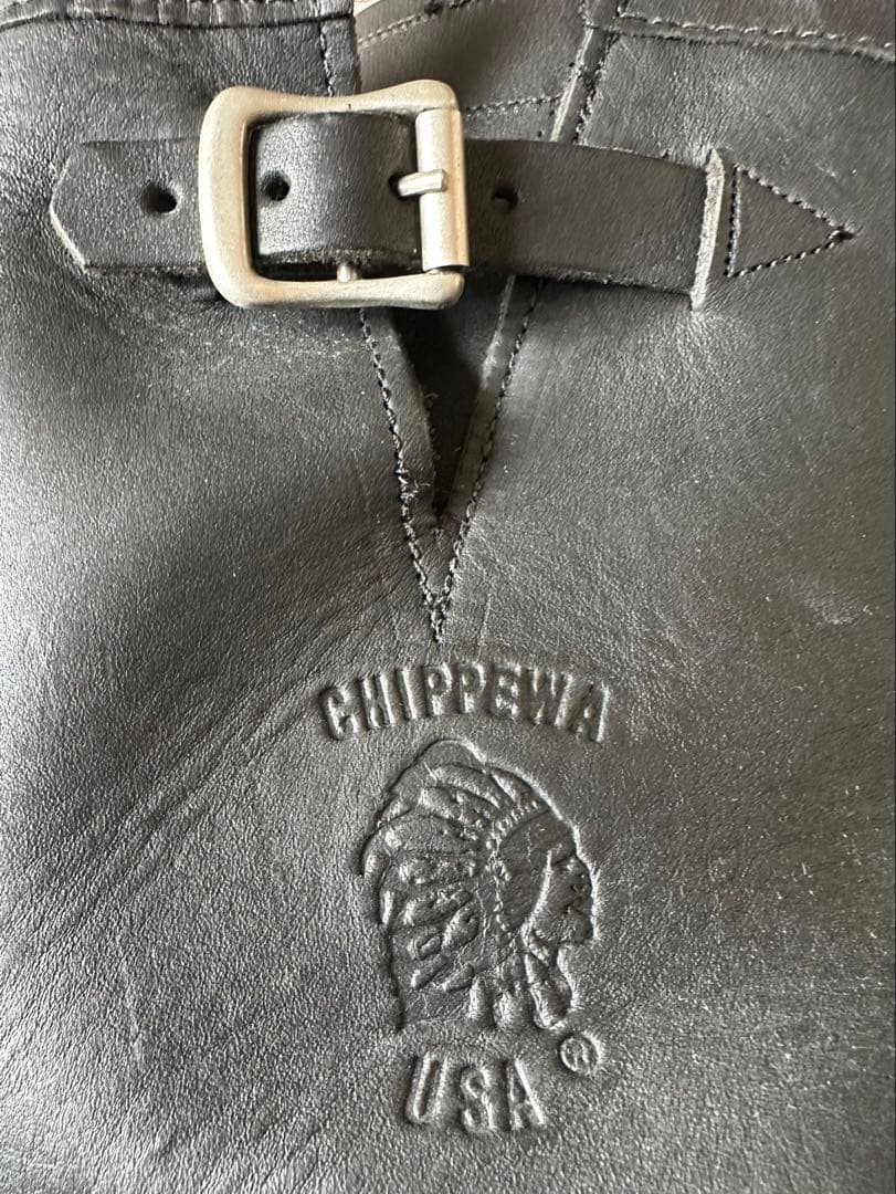 【最終整理】Chippewa チペワ USA製 エンジニアブーツ 7D 黒 本革