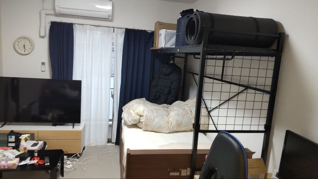 ニトリ　ハンガーシェルフ　バジーナ　ブラック　美品です