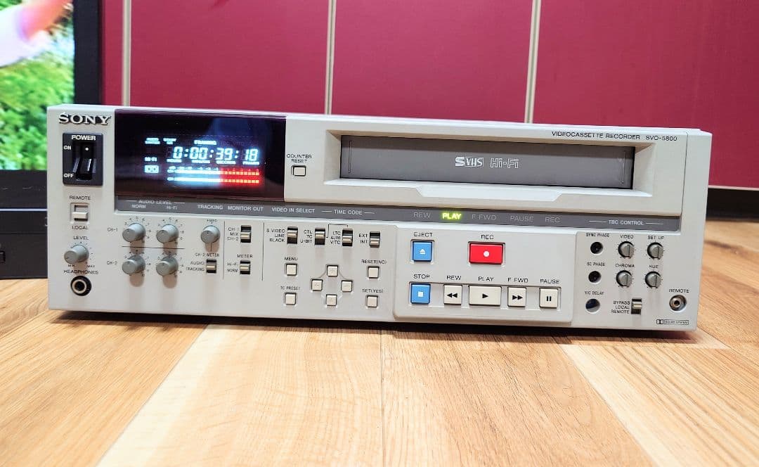 ★【中古/動作品 】★ SONY SVO-5800/S-VHS/再生確認済み】