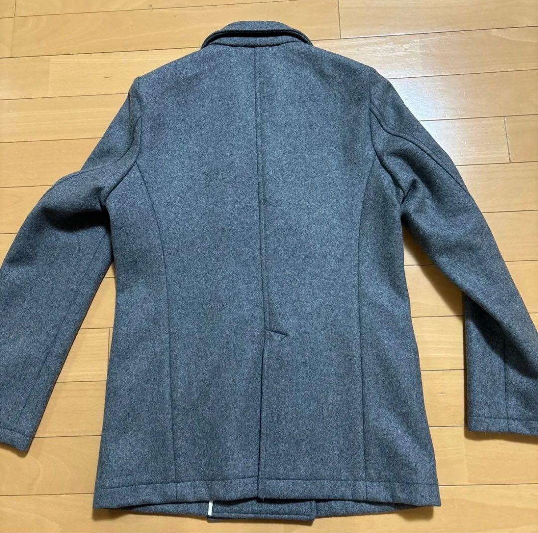 週末セール【美品】ウィムガゼット　グレー ウール ピーコート レディース