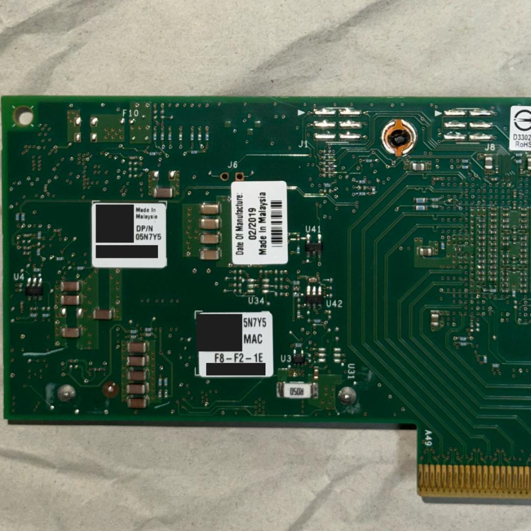 拡張カード X710-DA2 PCIe 10GbE SFP+ Dell OEM FW9.54