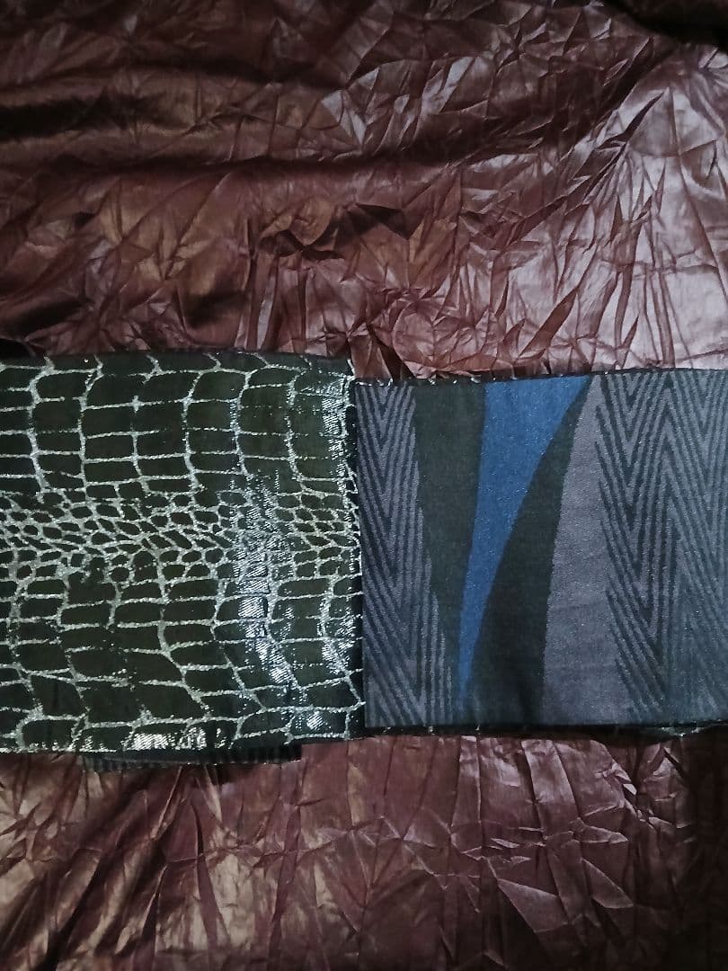 ルミロック半幅帯 艶クロコブラック