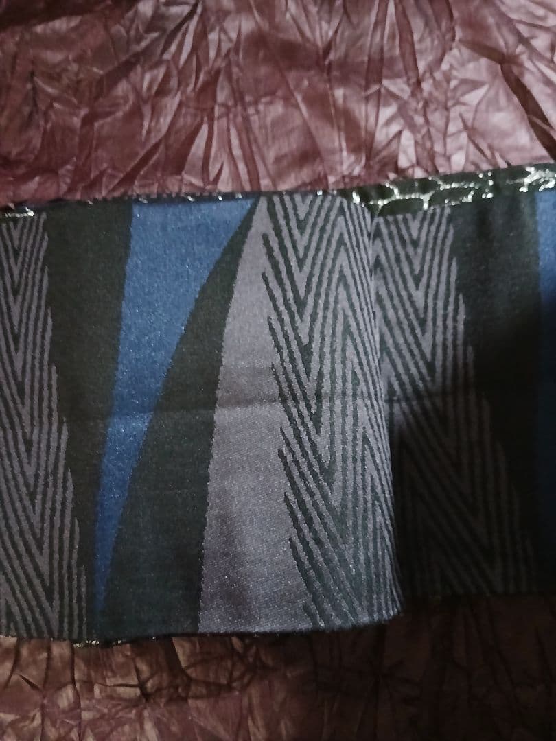 ルミロック半幅帯 艶クロコブラック