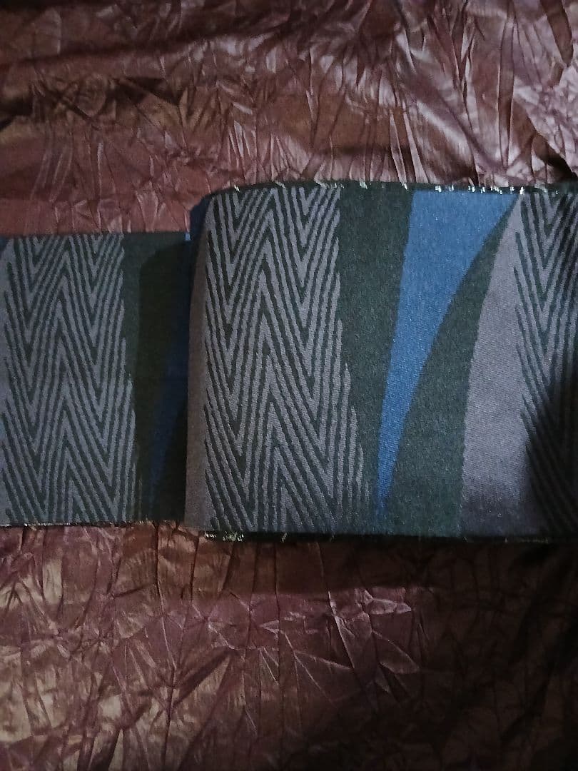 ルミロック半幅帯 艶クロコブラック