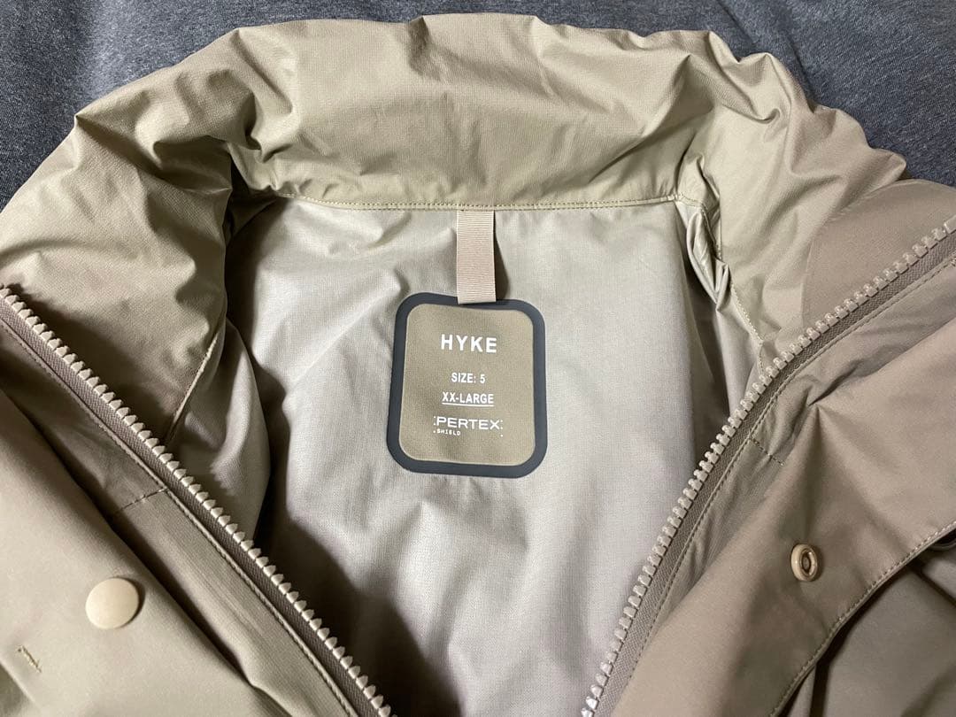 HYKE PERTEX WEP JACKET ナイロン ジャケット ベージュ
