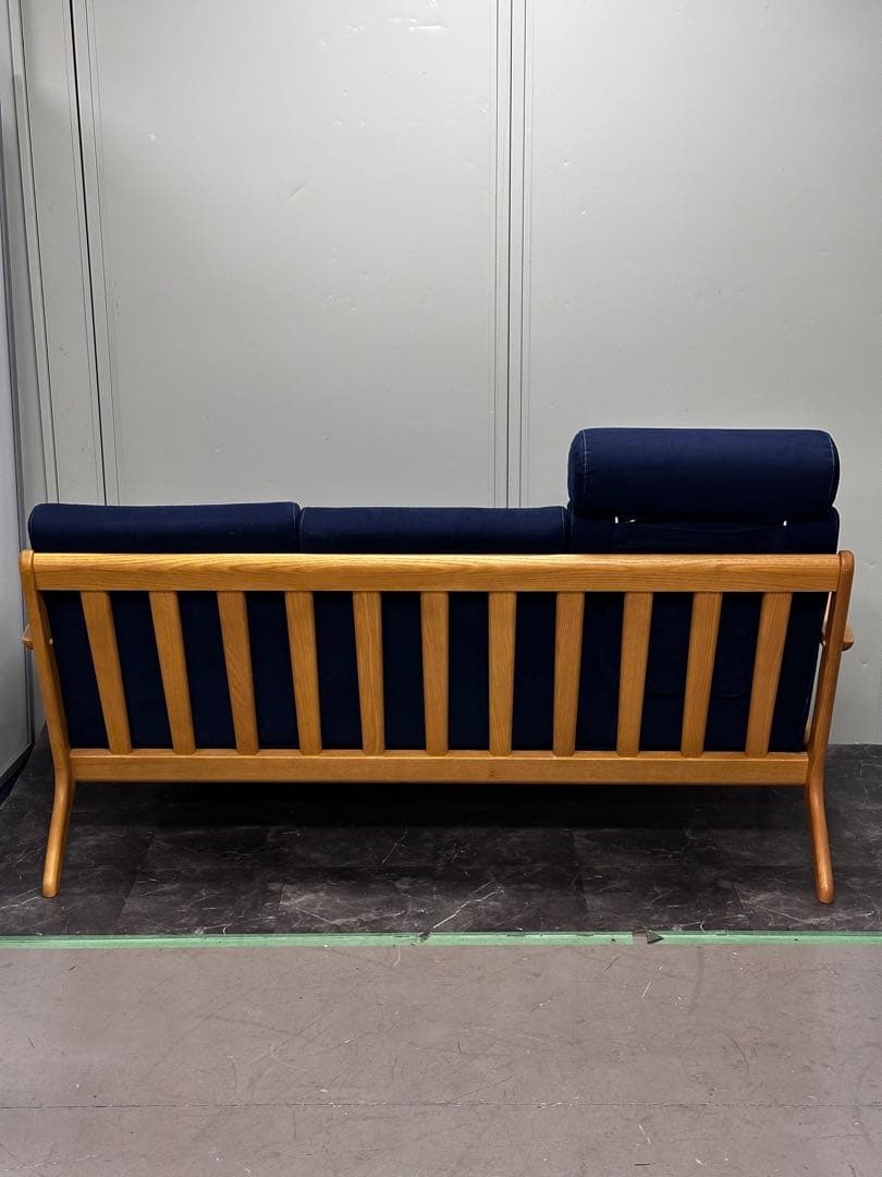 ∞送料込！設置対応◎大塚家具 浜本工芸 S-3950 3人掛けソファ