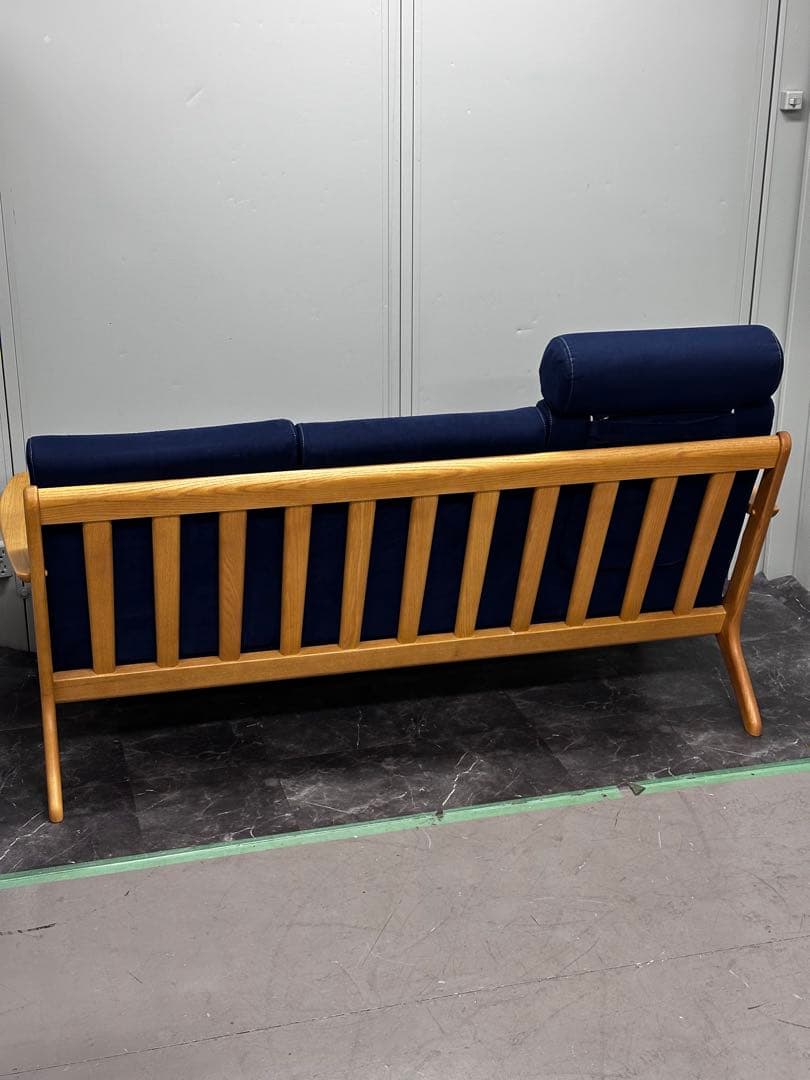 ∞送料込！設置対応◎大塚家具 浜本工芸 S-3950 3人掛けソファ