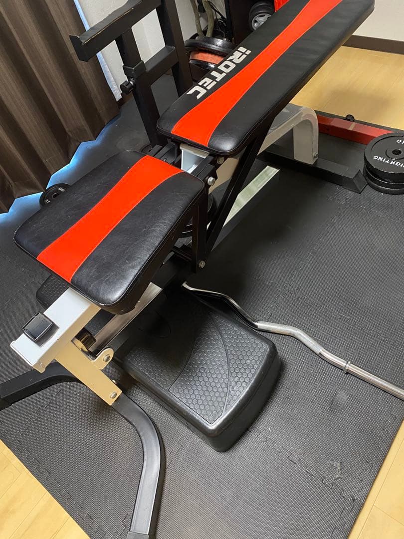 ホームジム ラック調整可能ベンチ バーベル プレート 定価15万超