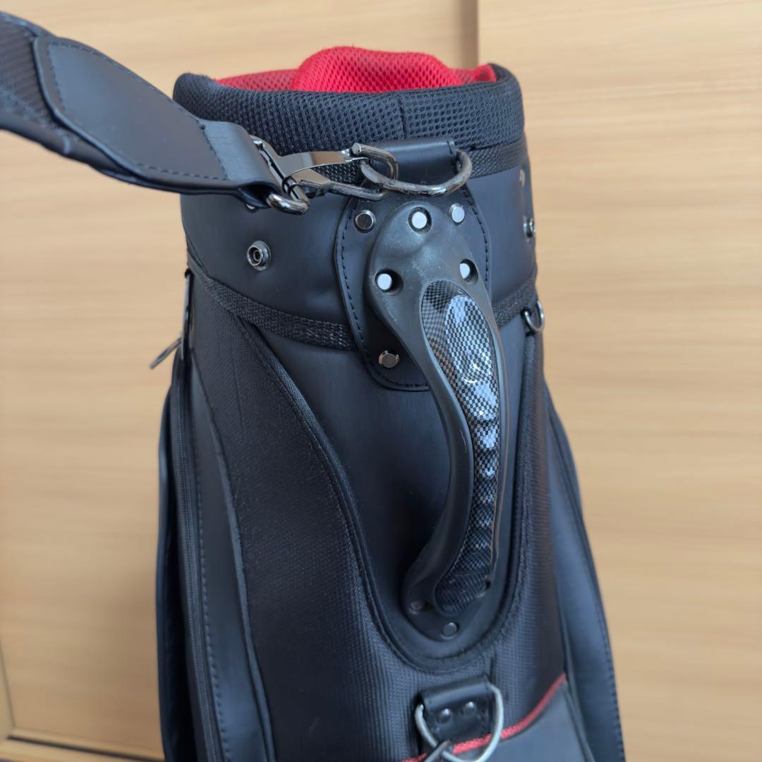 NIKE ナイキゴルフ キャディバッグ ブラック メンズ 6分割 ゴルフバッグ