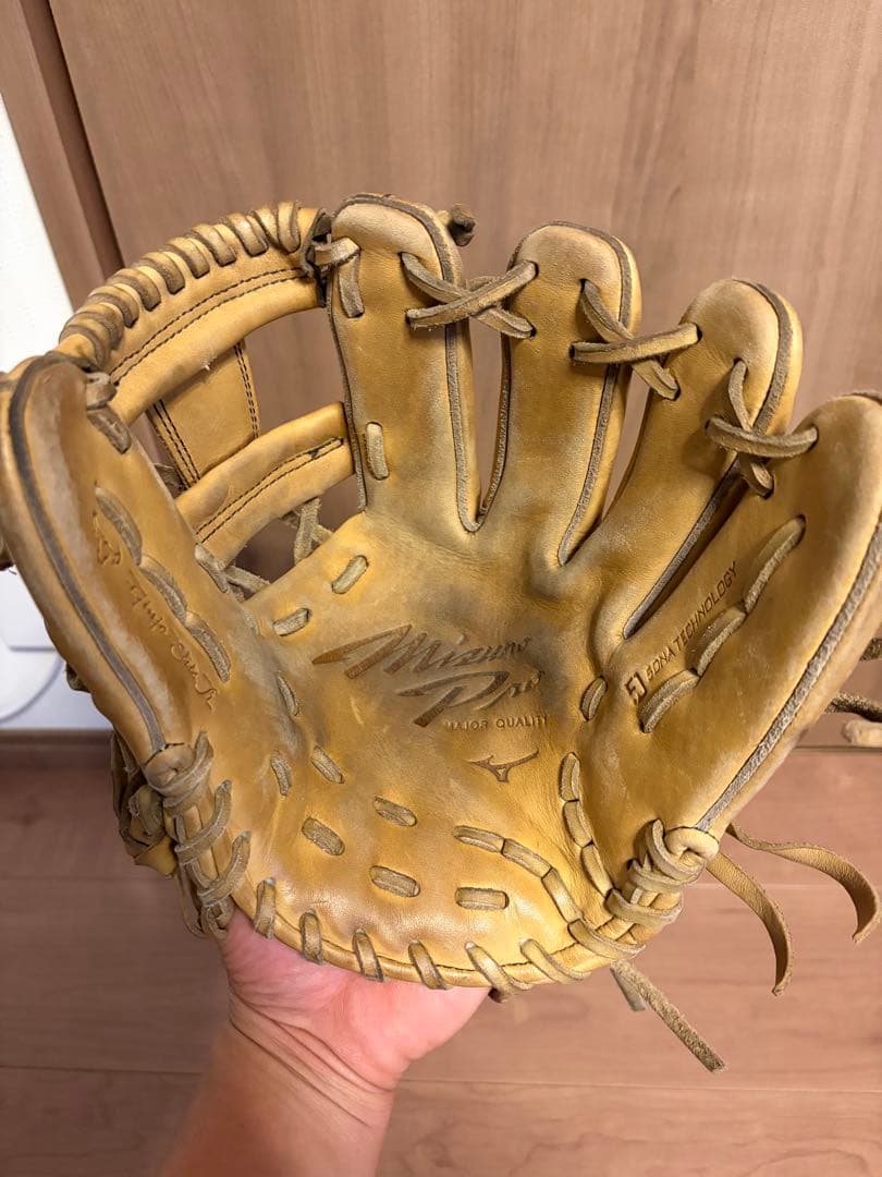 Mizuno Pro 軟式用　グローブ ベージュ　内野用