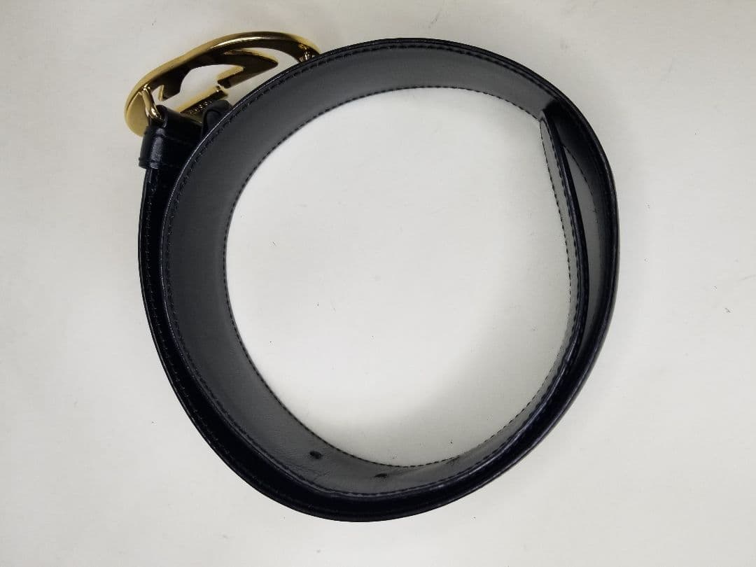 グッチ　GUCCI ベルト　黒　ブラック　GGバックル