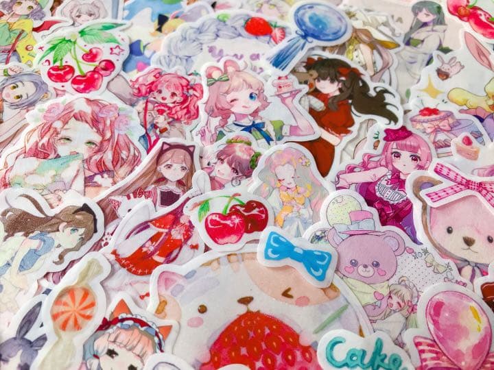 可愛いい❤️❤️人物マステフレークシール( ⸝⸝•ᴗ•⸝⸝ )157