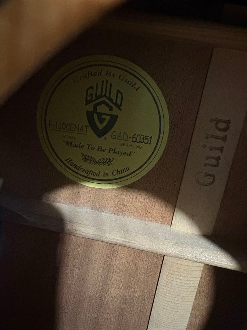 ヴィンテージ ギルド Guild F-130CE NAT アコースティックギター