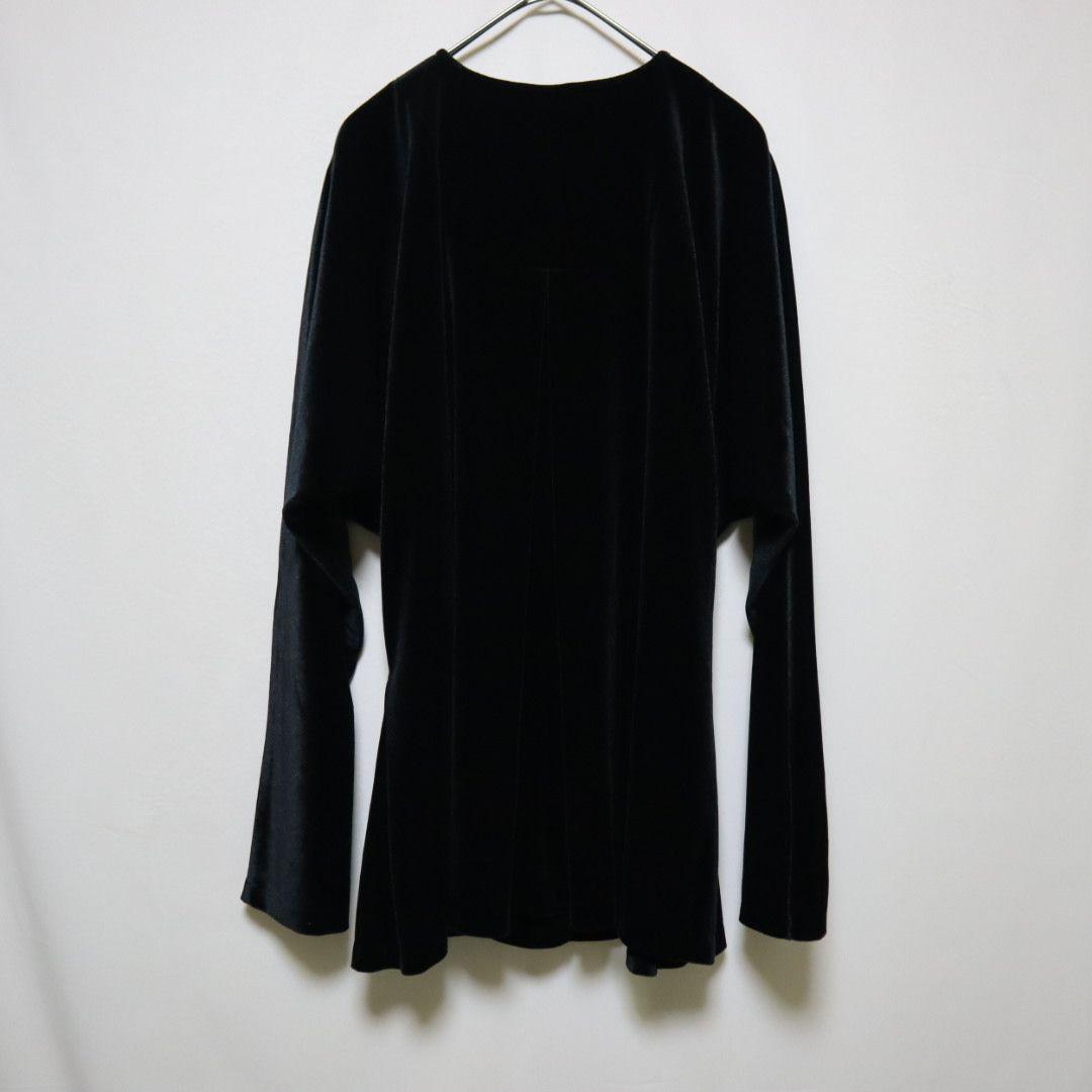 foufou ベロアボタンブラウス