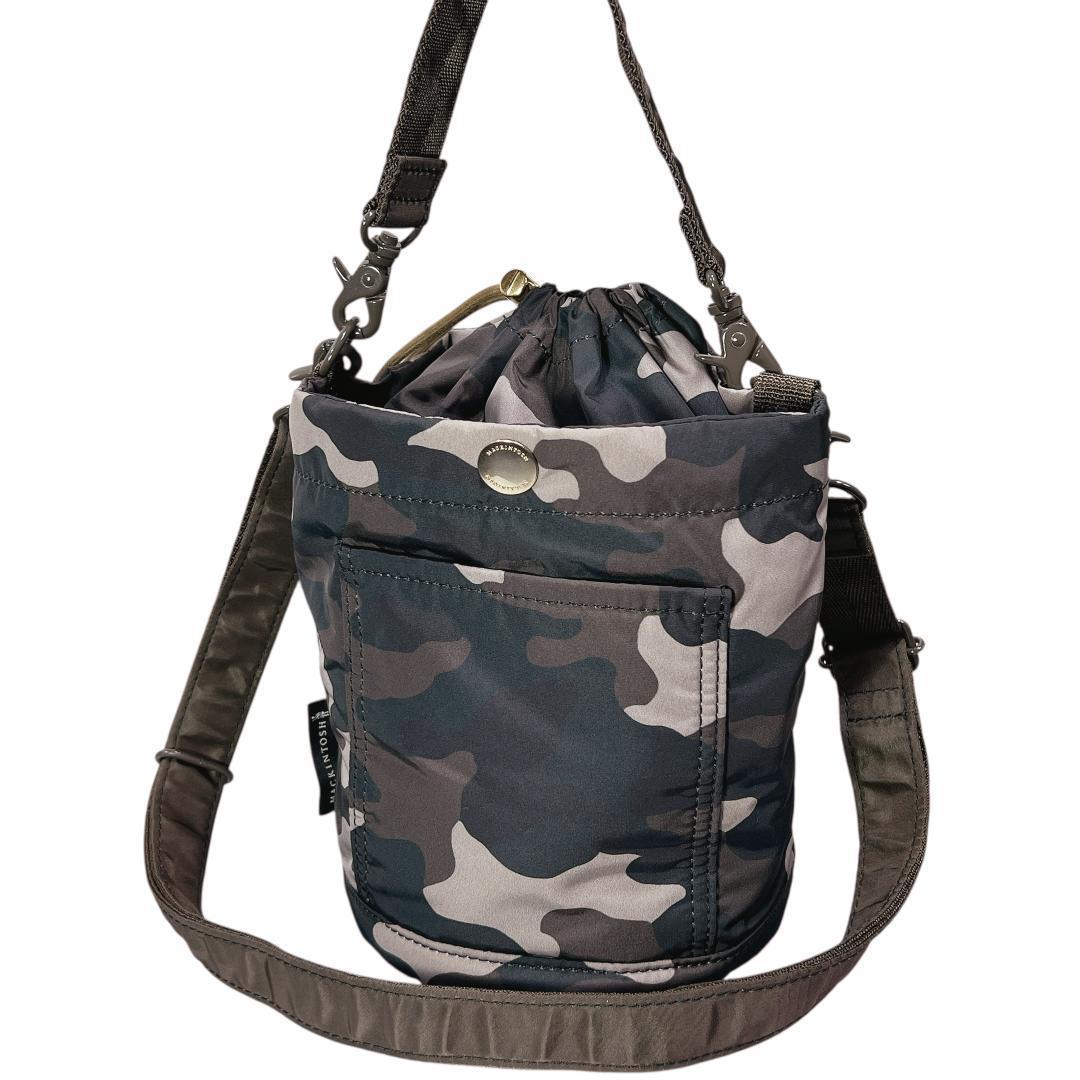 ポーター マッキントッシュ 2WAYバケツバッグ 茶 黒 カモフラ タンカー訳有