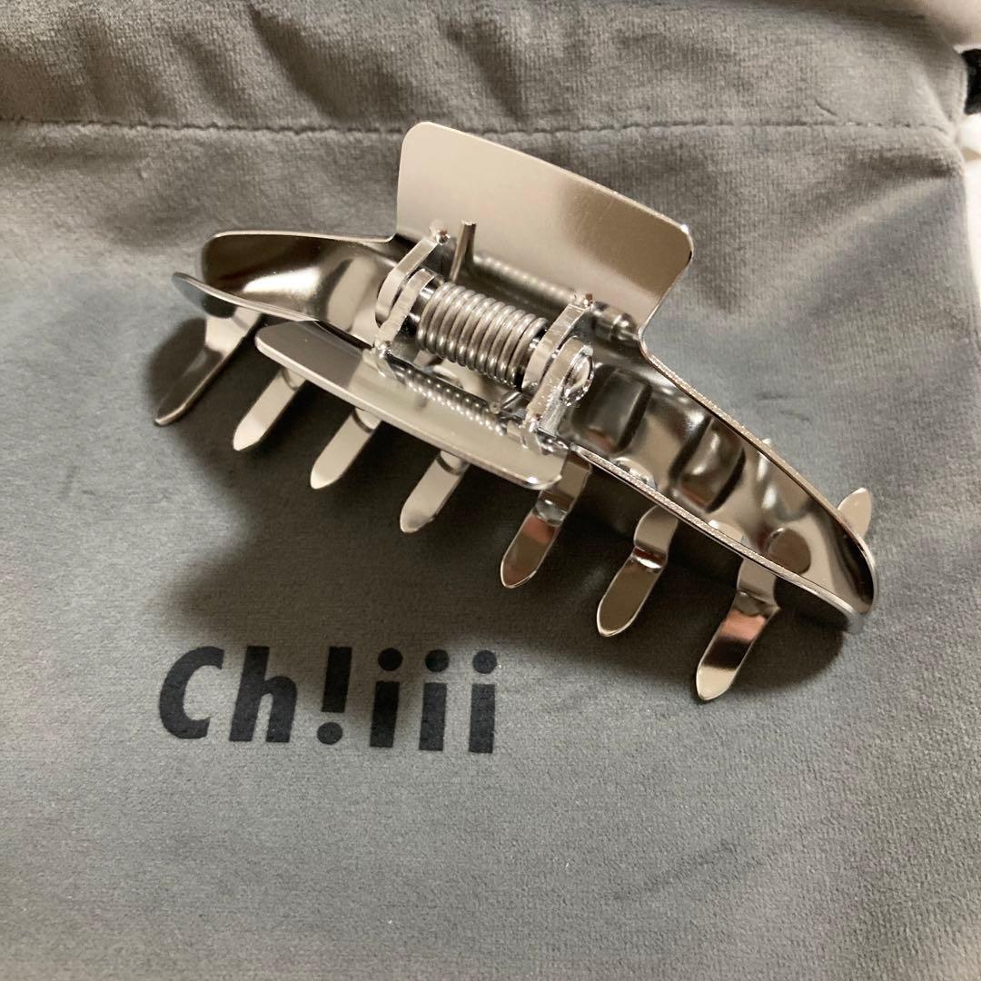Ch!iii シルバー ヘアクリップ　ポーチ付