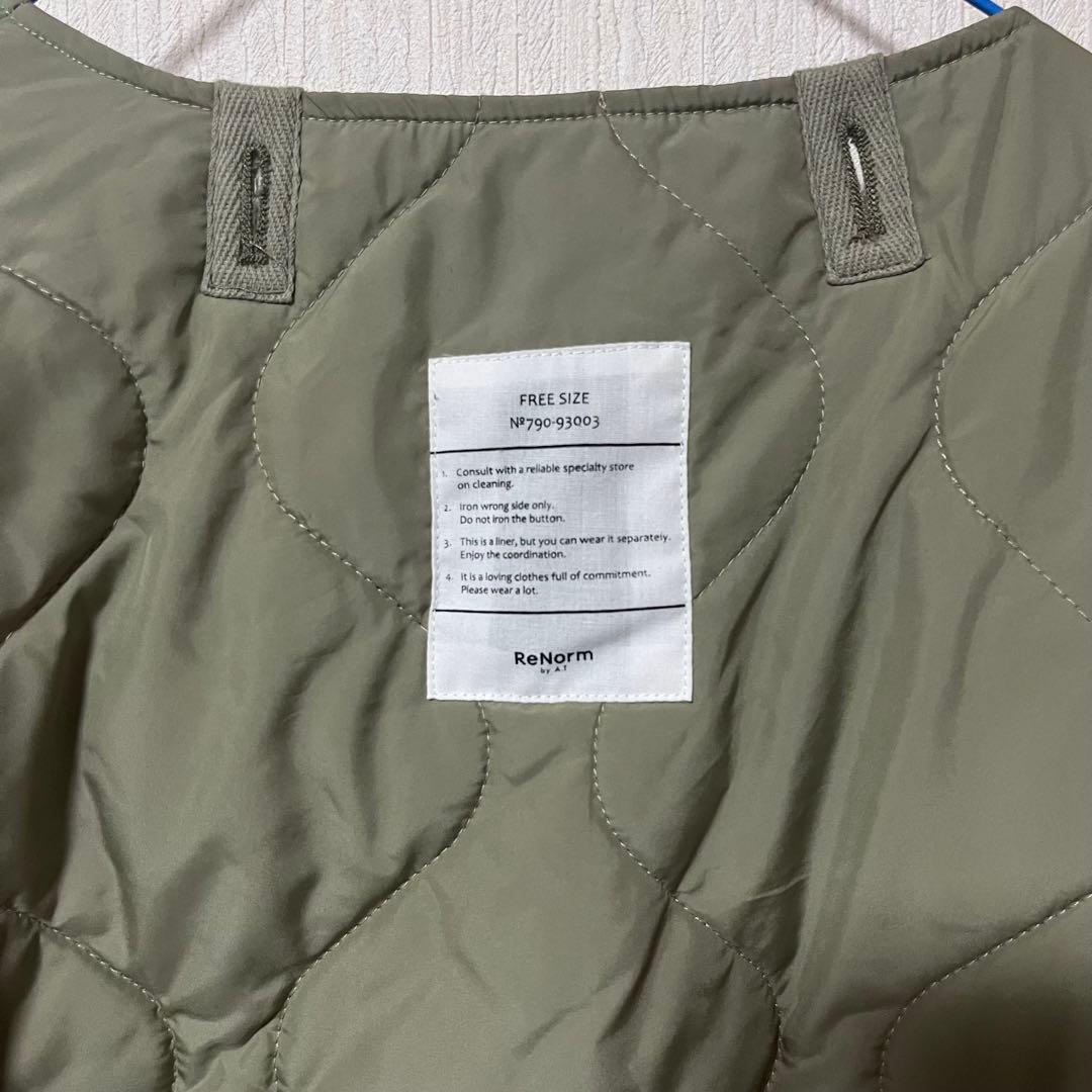 ReNorm × YUKI M65コート×中綿ブルゾンセット　カーキ