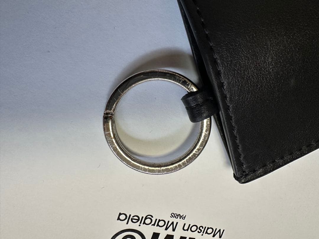 m*e様 MM６メゾンマルジェラ　ネックストラップ　レザーキーリング　クロシェッ