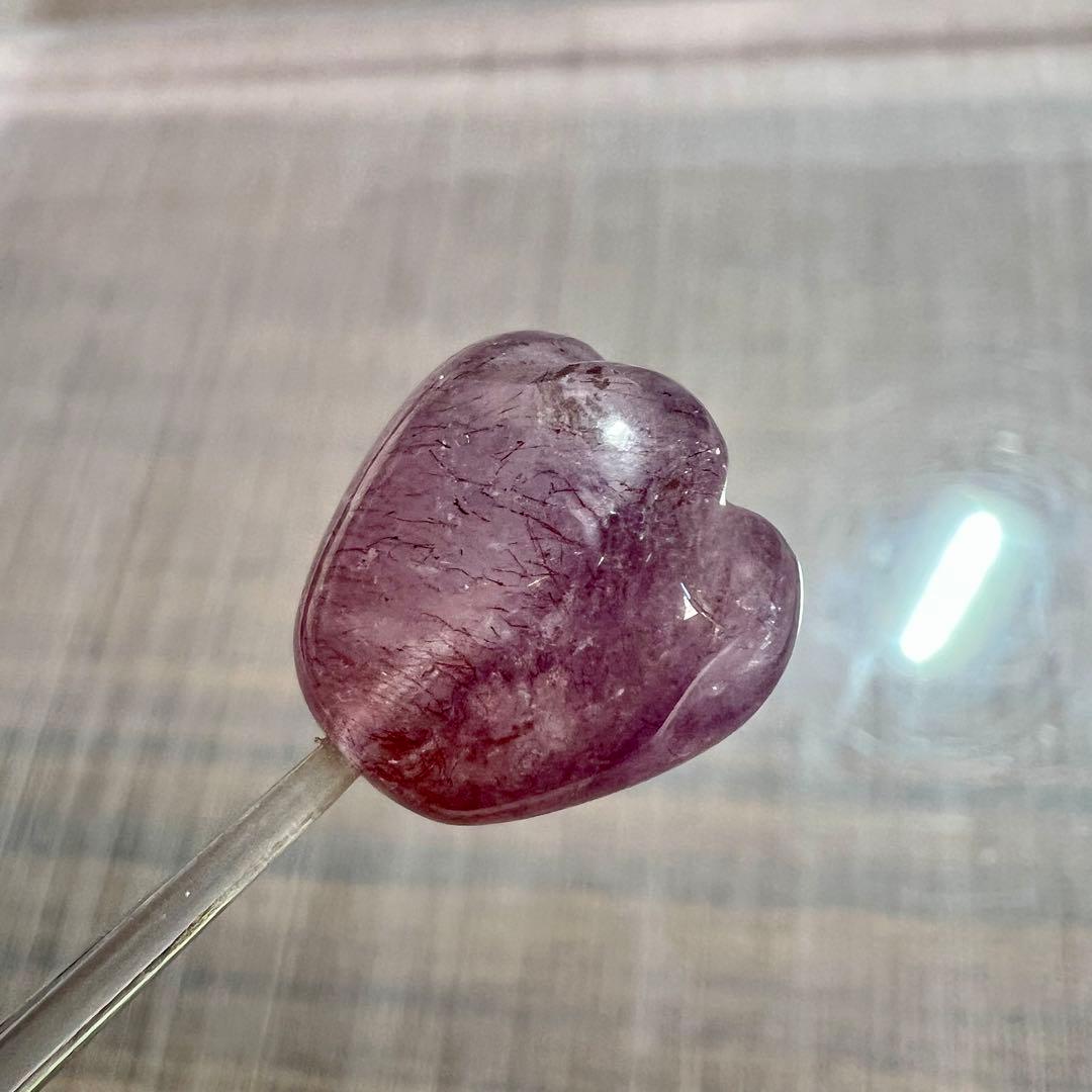 高品質　ゲーサイトインクォーツ　いちご粒売り　スーパーセブン　ビーズ　3