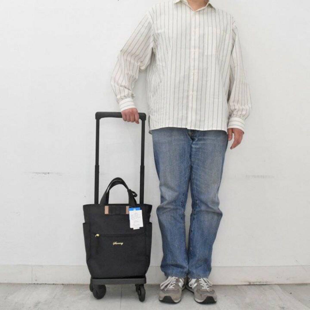 【SWANY】スワニー キャリーバッグ リボン ブラック