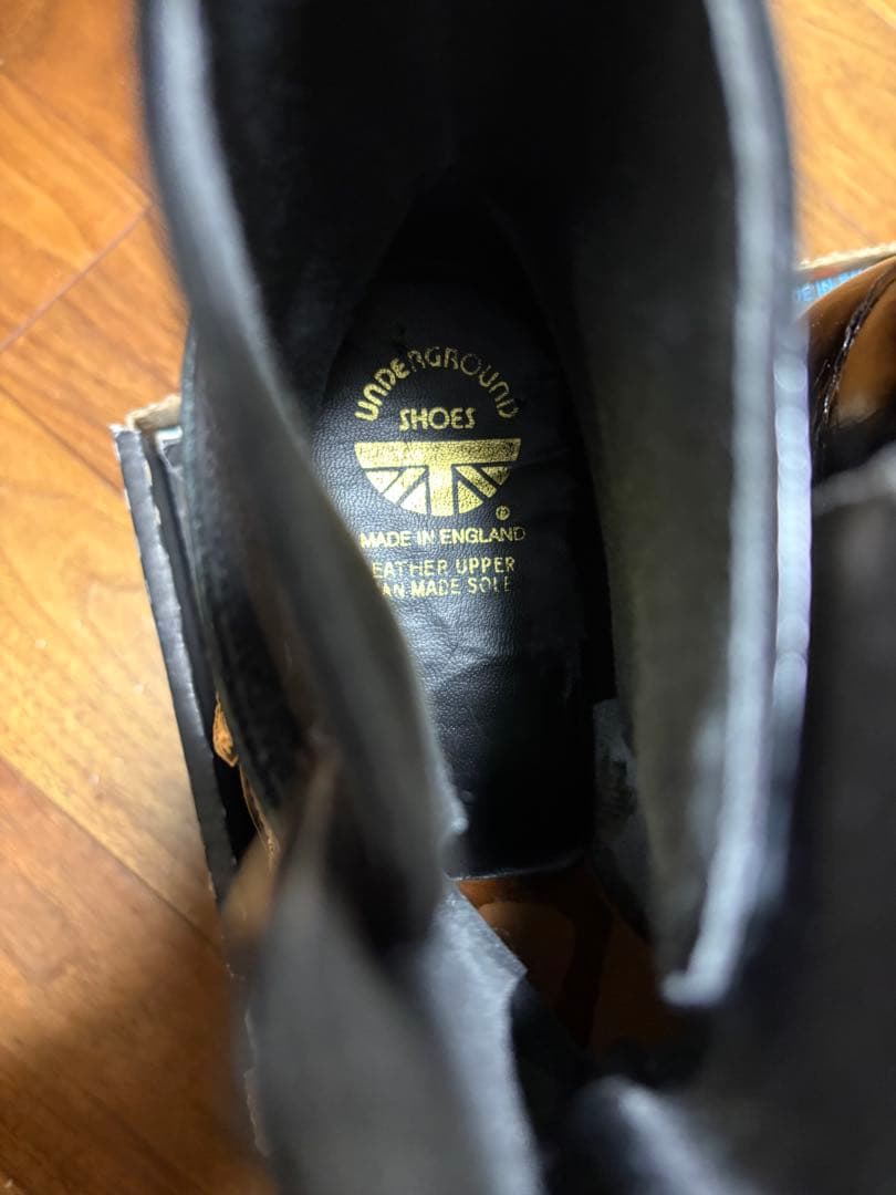 英国製 underground ウエスタンブーツ uk9