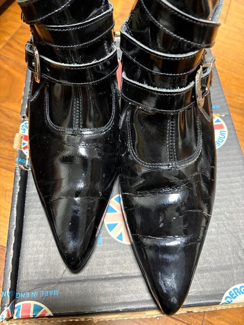 英国製 underground ウエスタンブーツ uk9