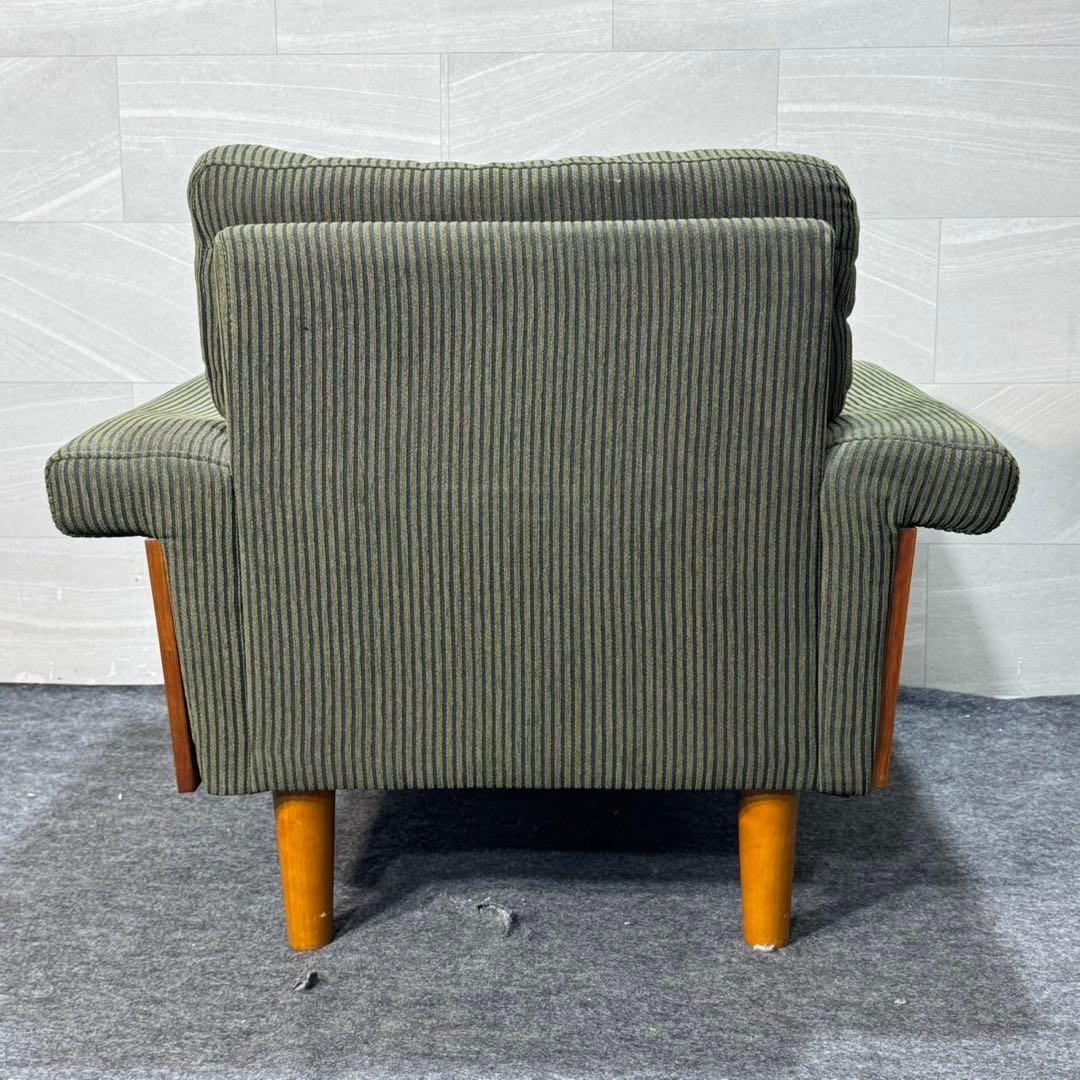 ソファ 幅93cm 1人掛け コーデュロイ ファブリック 木製 d3908