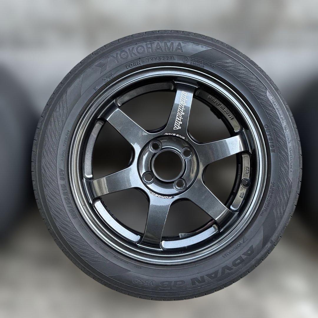 Rays ボルクレーシング　TE37 15インチタイヤセット