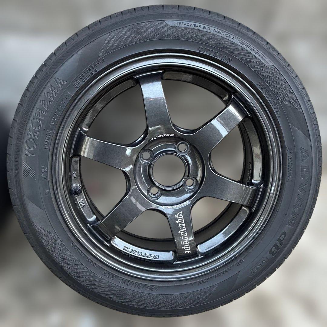 Rays ボルクレーシング　TE37 15インチタイヤセット