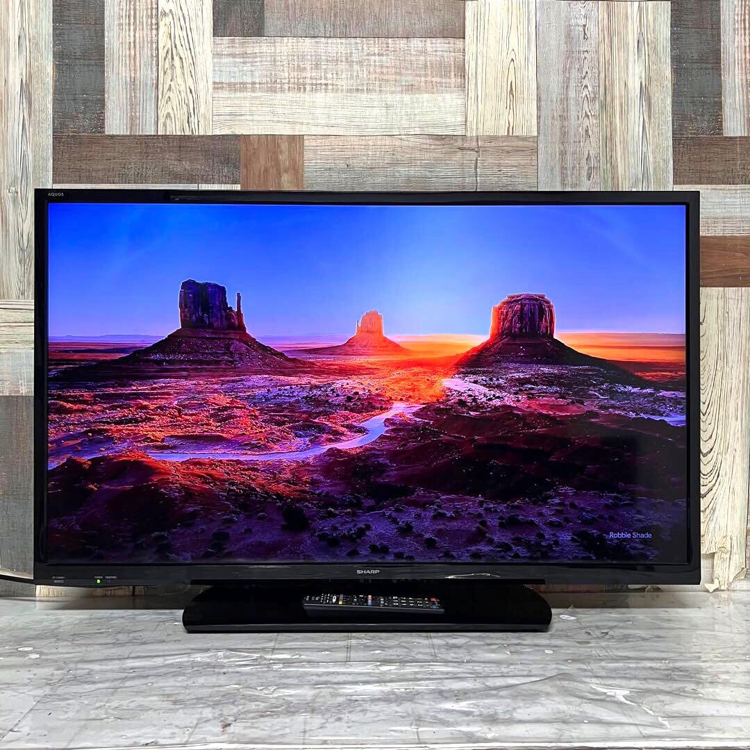 全国送料込❣️シャープ40型テレビ Wチューナ外付HDD裏録画2T-C40AE1