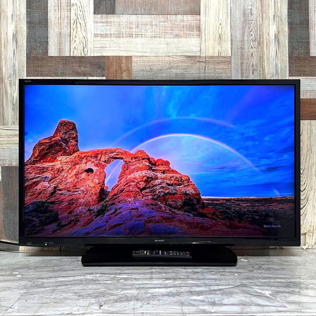 全国送料込❣️シャープ40型テレビ Wチューナ外付HDD裏録画2T-C40AE1