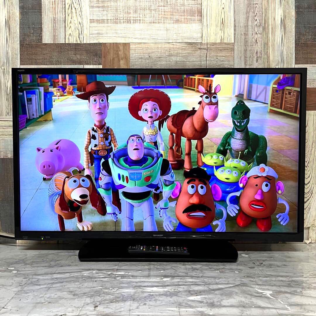 全国送料込❣️シャープ40型テレビ Wチューナ外付HDD裏録画2T-C40AE1
