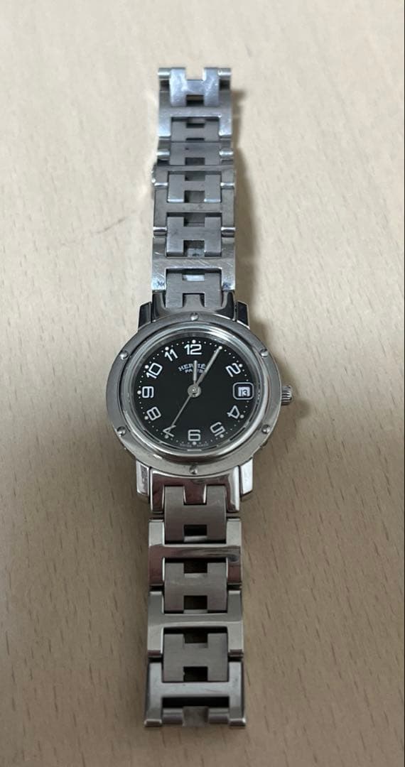 HERMES クリッパー CL4.210 ブラック　不動品