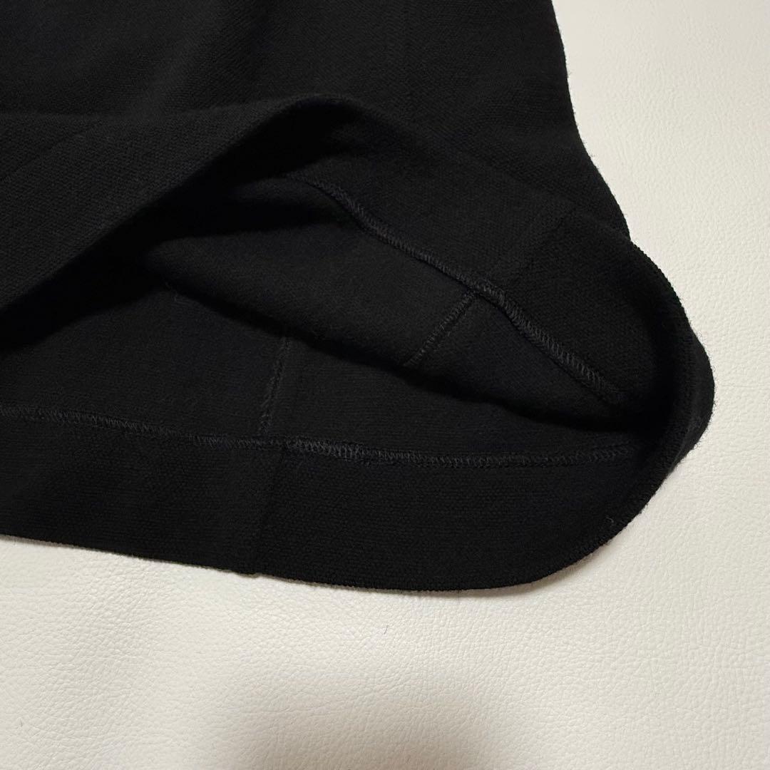 クリスチャンディオール　ウール　ニットワンピース　バイカラー　チュニック