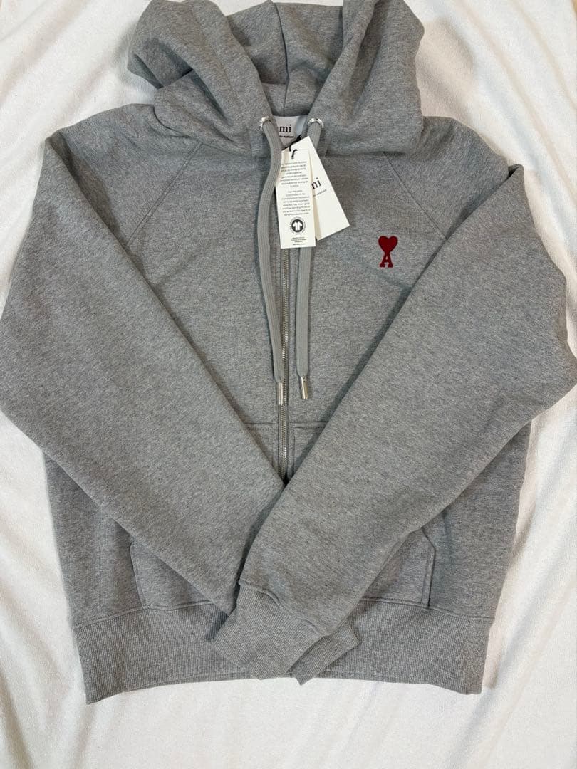 AmiParis フルジップパーカー アミパリス グレー 灰色 M