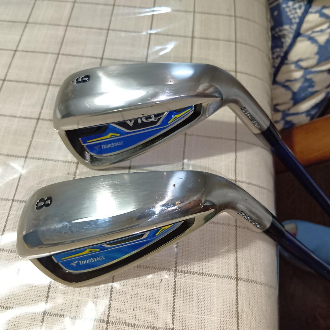 ブリヂストン　ツアーステージViQ13本フルセット,フレックスS＋キャディバック