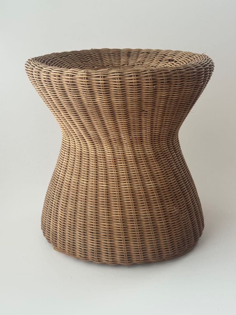 ヴィンテージ 民藝 ミッドセンチュリー スツール 籐編み ラタン椅子 インテリア