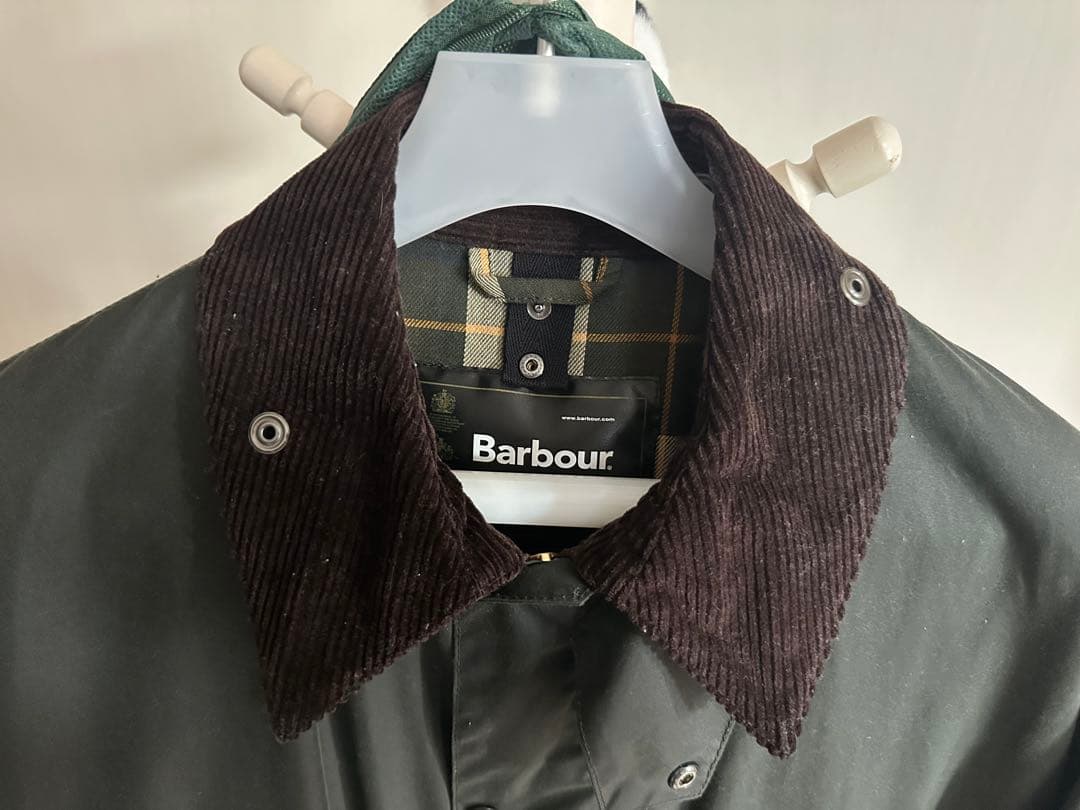 美品　Barbour BEDALE WAX ジャケット Sage 帽子付け