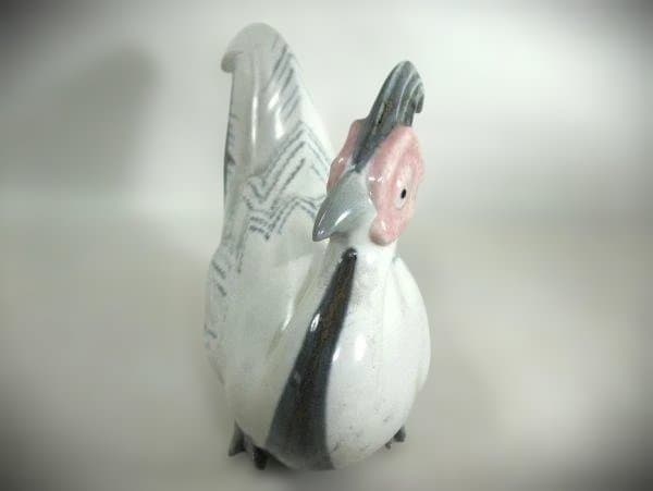 高木鳳子 雉 置物 キジ 京焼 美品 共箱