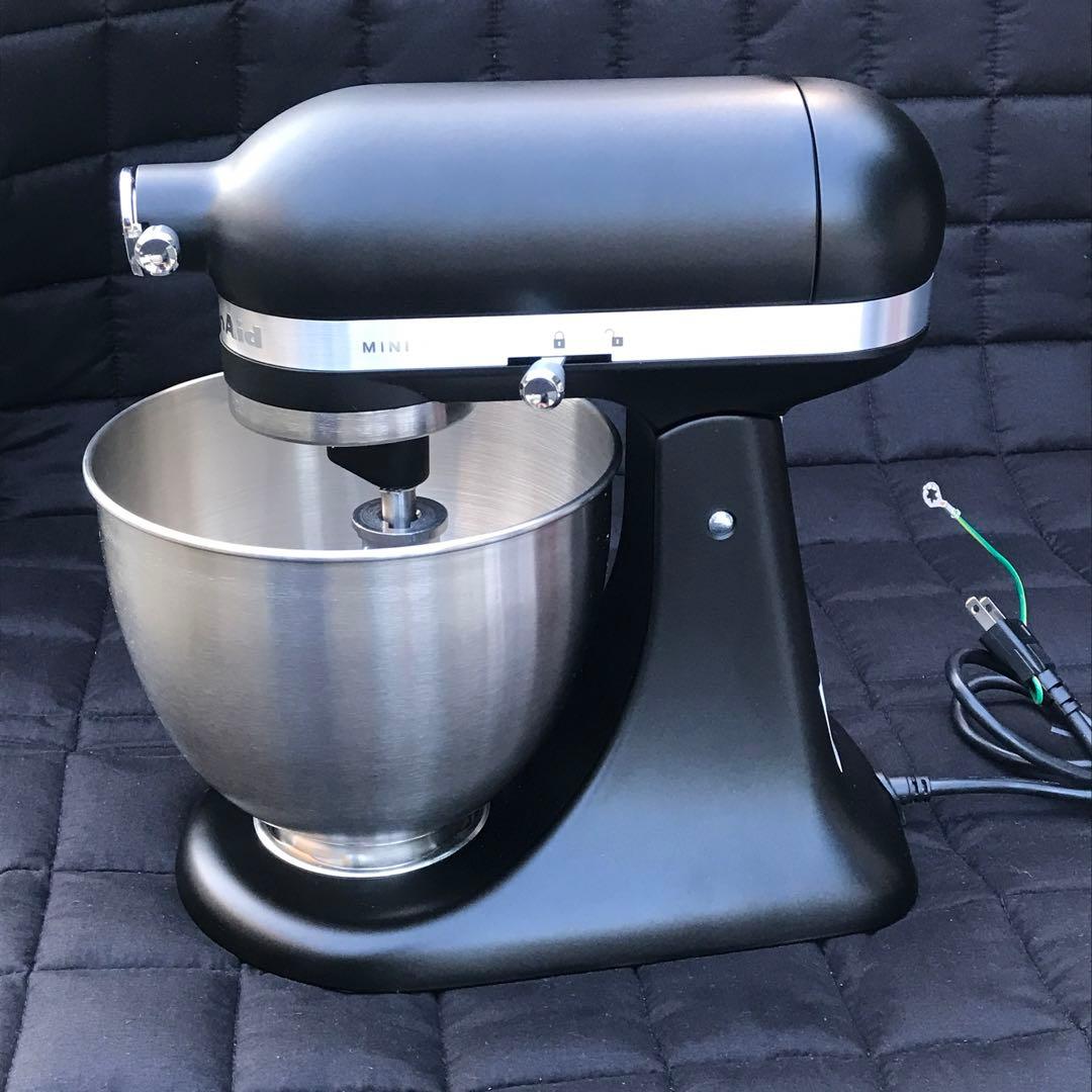 極美品 3.3Lブラック フードグラインダー付 キッチンエイド スタンドミキサー