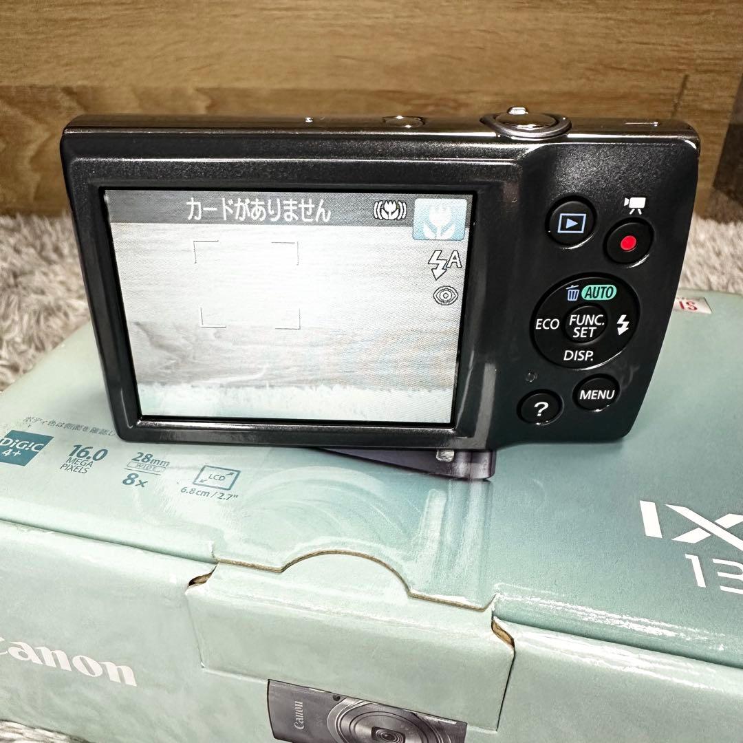 【極美品】キャノン IXY130コンパクトデジカメ　グレー　メモリーカード付