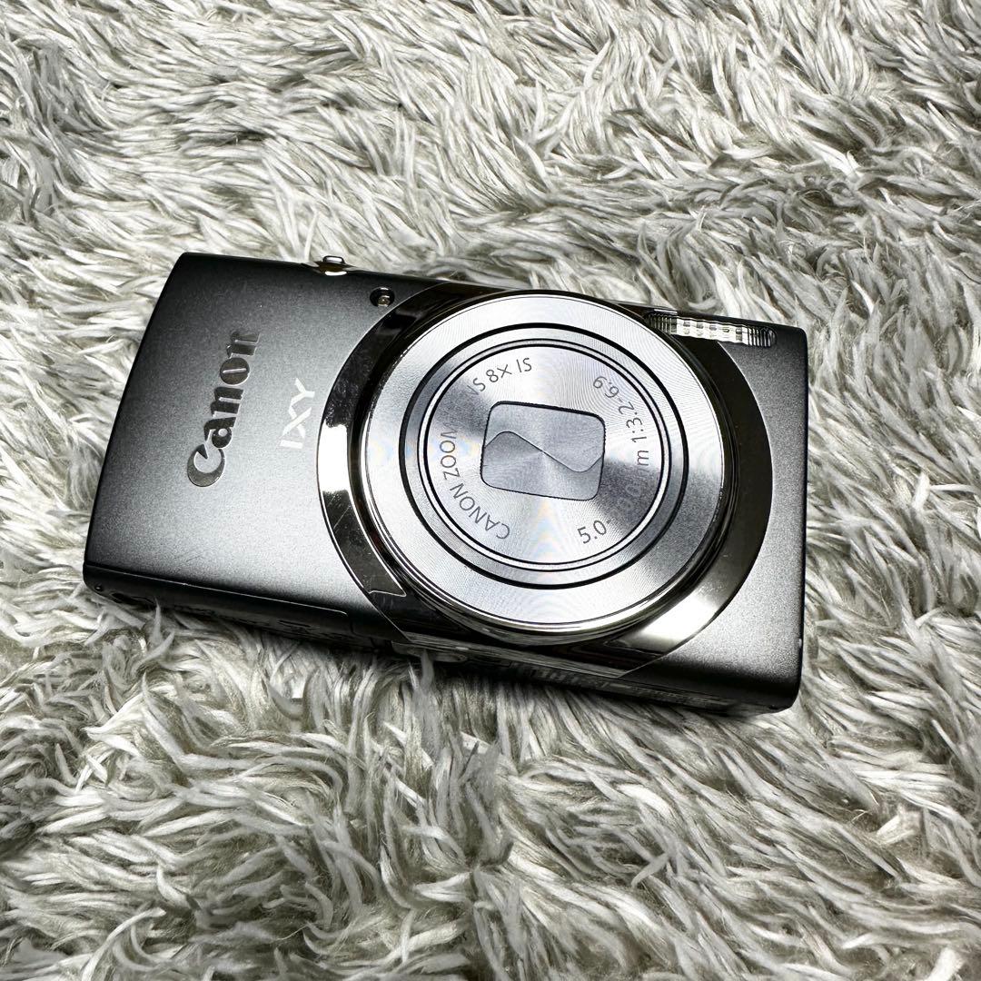 【極美品】キャノン IXY130コンパクトデジカメ　グレー　メモリーカード付