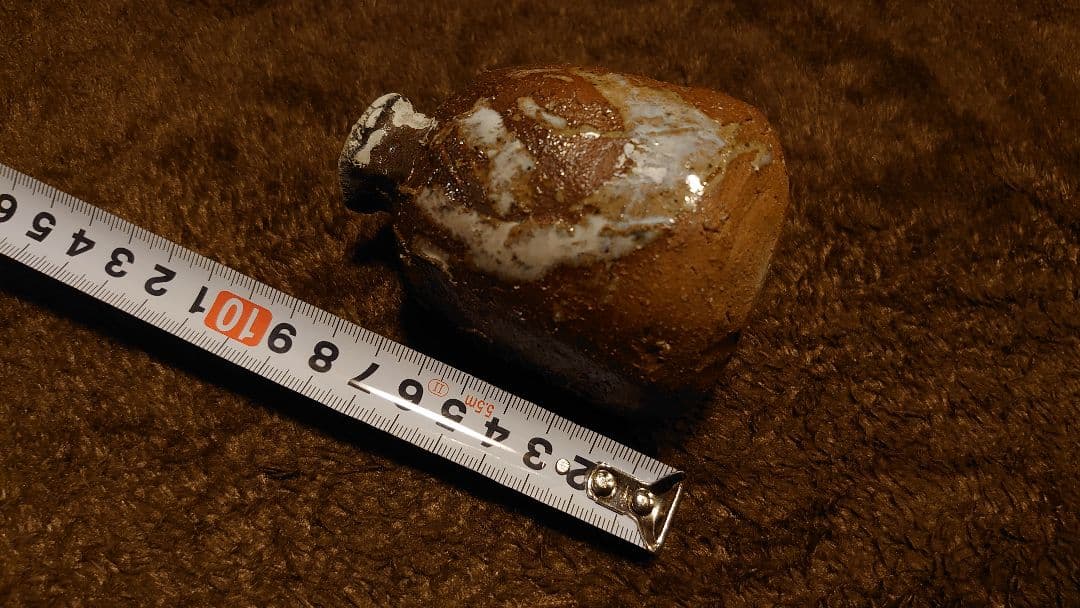 古越前　越前焼　灰釉　花入　白釉　１客