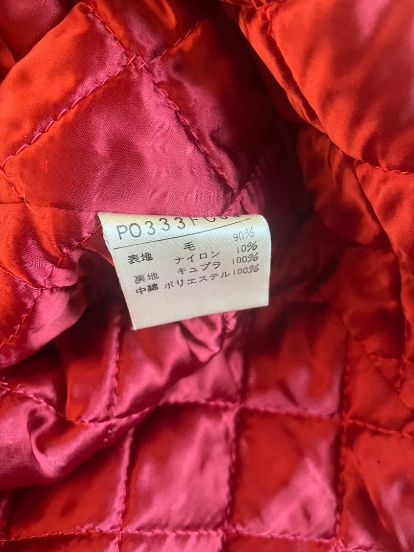 カールヘルム　ダッフル熊刺繍　ダッフルコート　ピンクハウス