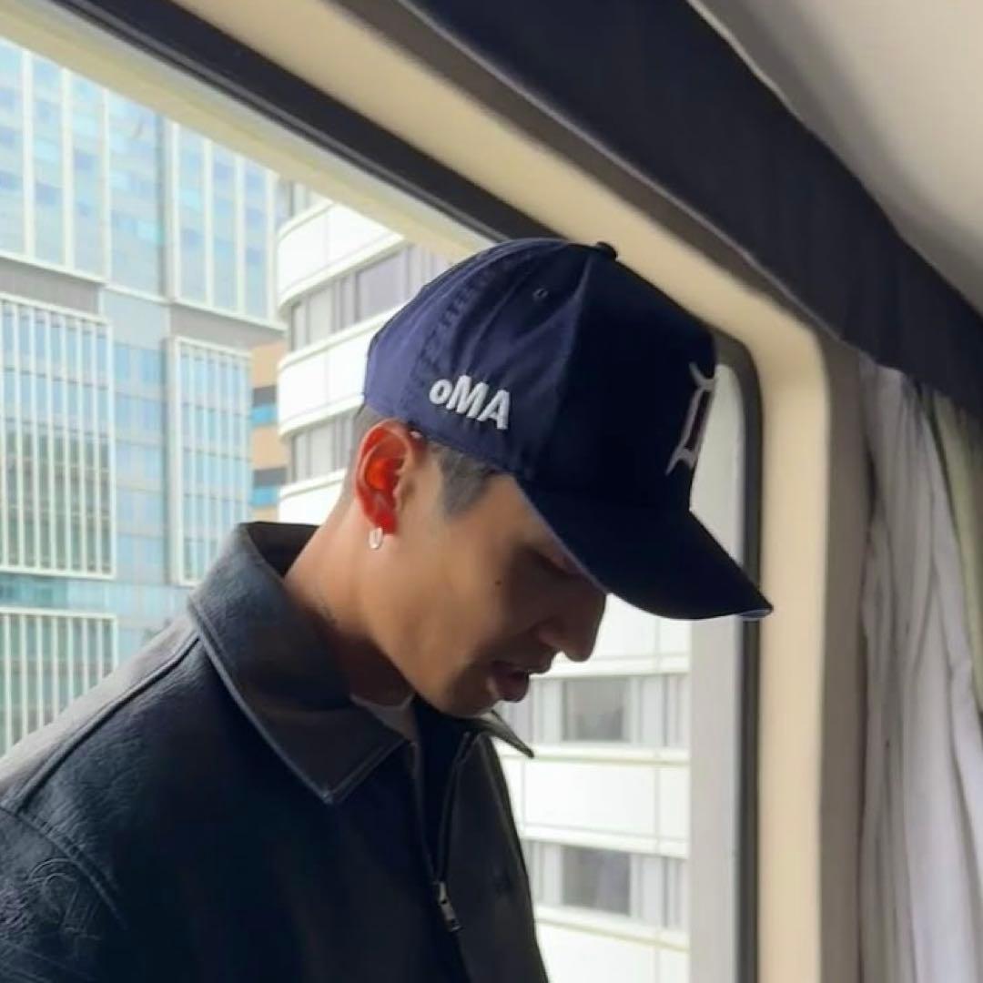 【未使用❗️】 oMA studios キャップ ブナ USA ネイビー