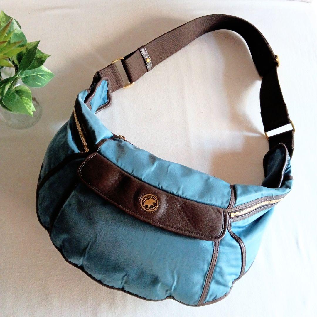 美品 ハンティングワールド ナイロン ショルダーバッグ 鞄 レディース メンズ