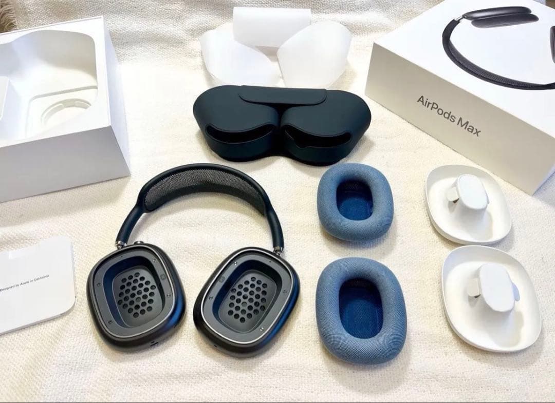 【正規品/美品】AirPods Max 本体 スペースグレイ　ケースなどおまけ付