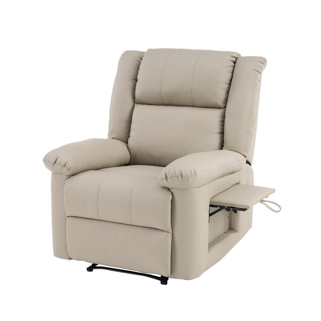 【アッシュグレー】リクライニングチェア テーブル付き リクライニングソファ