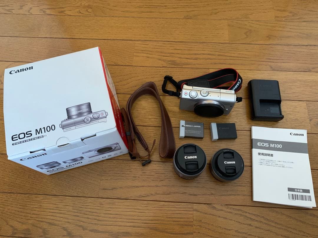 【中古品】Canon ミラーレス一眼カメラEOS M100+付属品セット